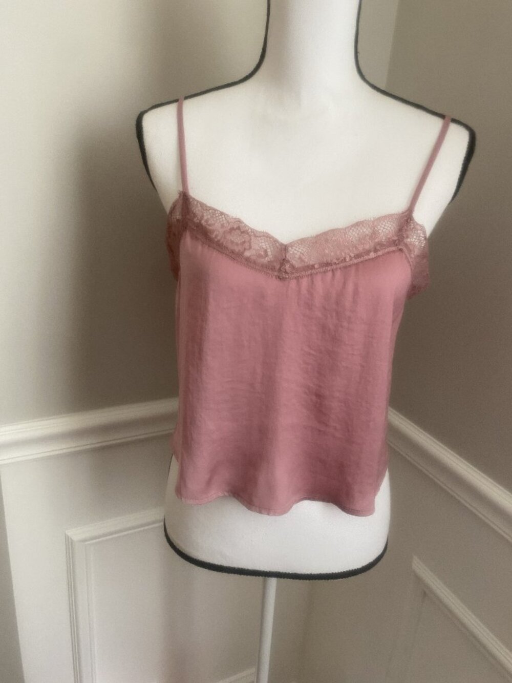 Wild Fable Pink Lace Boho Tank Top Size Small Cami
